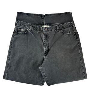 Lee Jeans Womens Size 18 Medium Classic Black Relaxed Straight Leg Plus Size